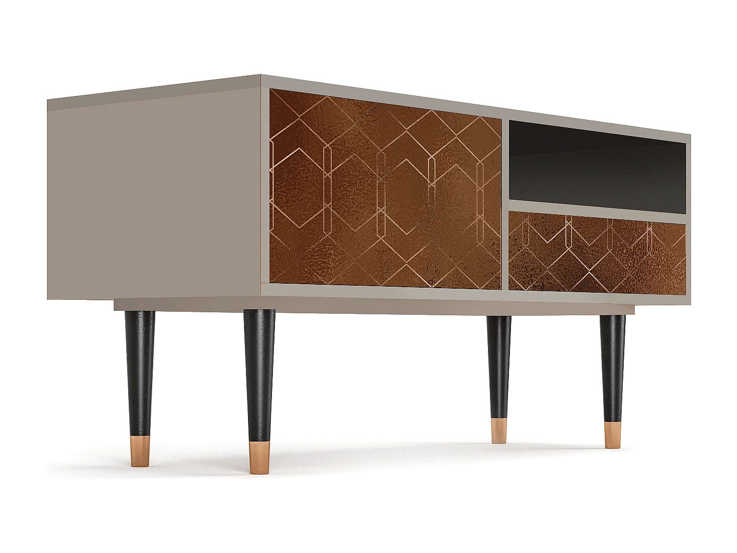 Mobile TV - 115х59х48 cm - T3 - Chocolate Bar, Sabbia