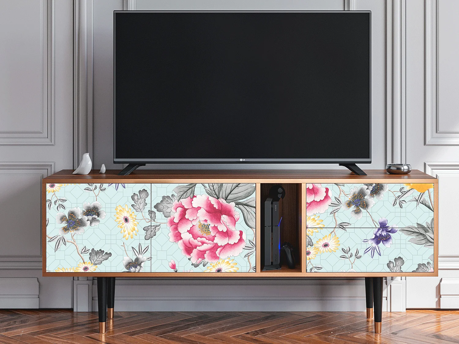 Meuble TV - 170х69х48 cm - T1 - Sky Garden, Noyer