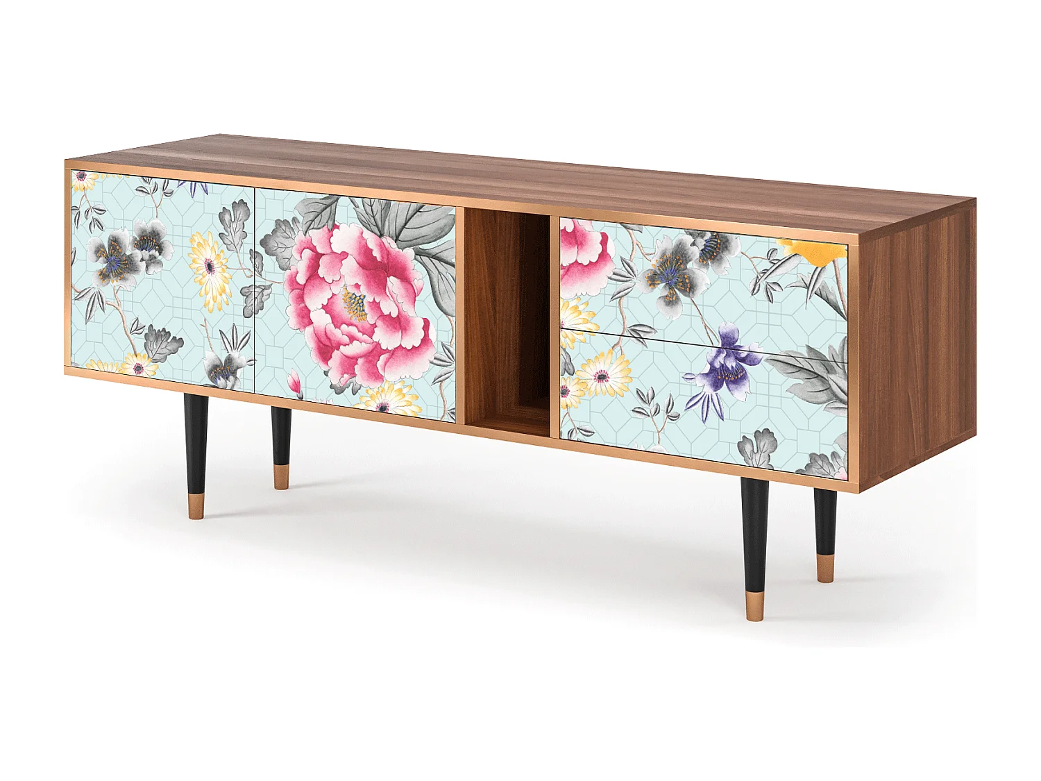 Meuble TV - 170х69х48 cm - T1 - Sky Garden, Noyer