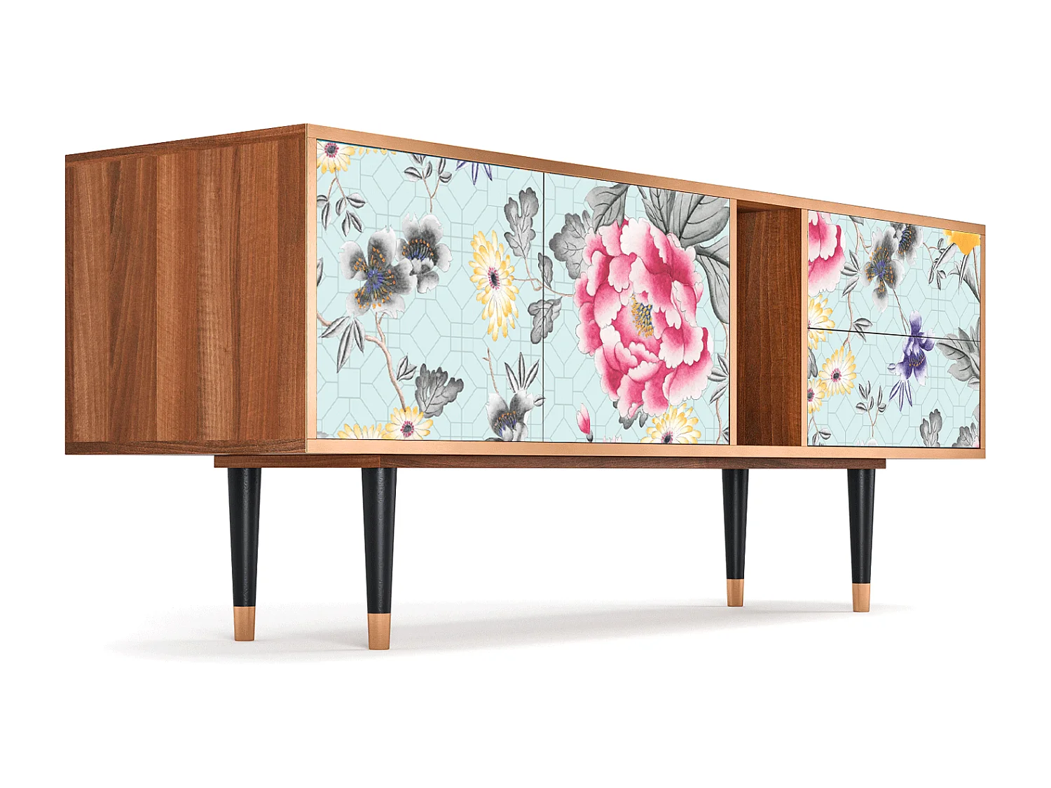 Meuble TV - 170х69х48 cm - T1 - Sky Garden, Noyer