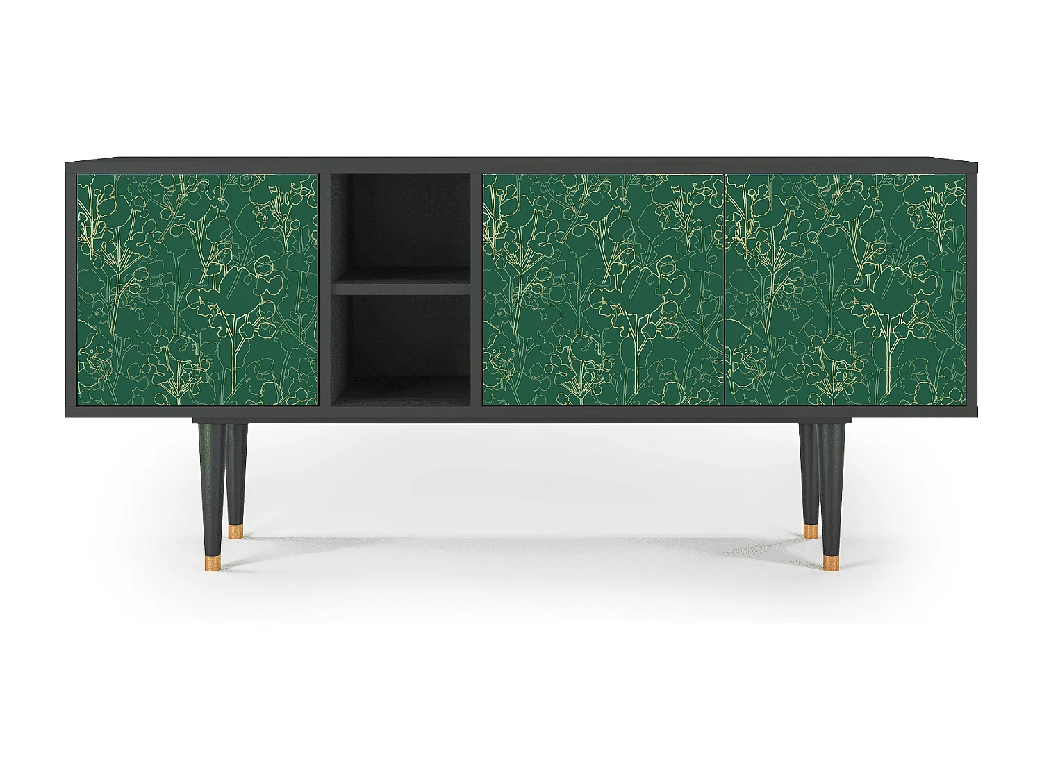 Mobile TV - 150х69х41 cm - T5 - Emerald Forest, Antracite