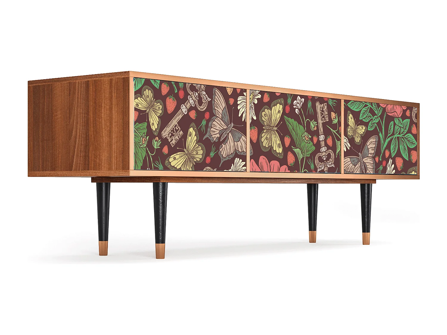 TV-Möbel - 170х59х48 cm - T4 - Alice in Wonderland, Walnuss