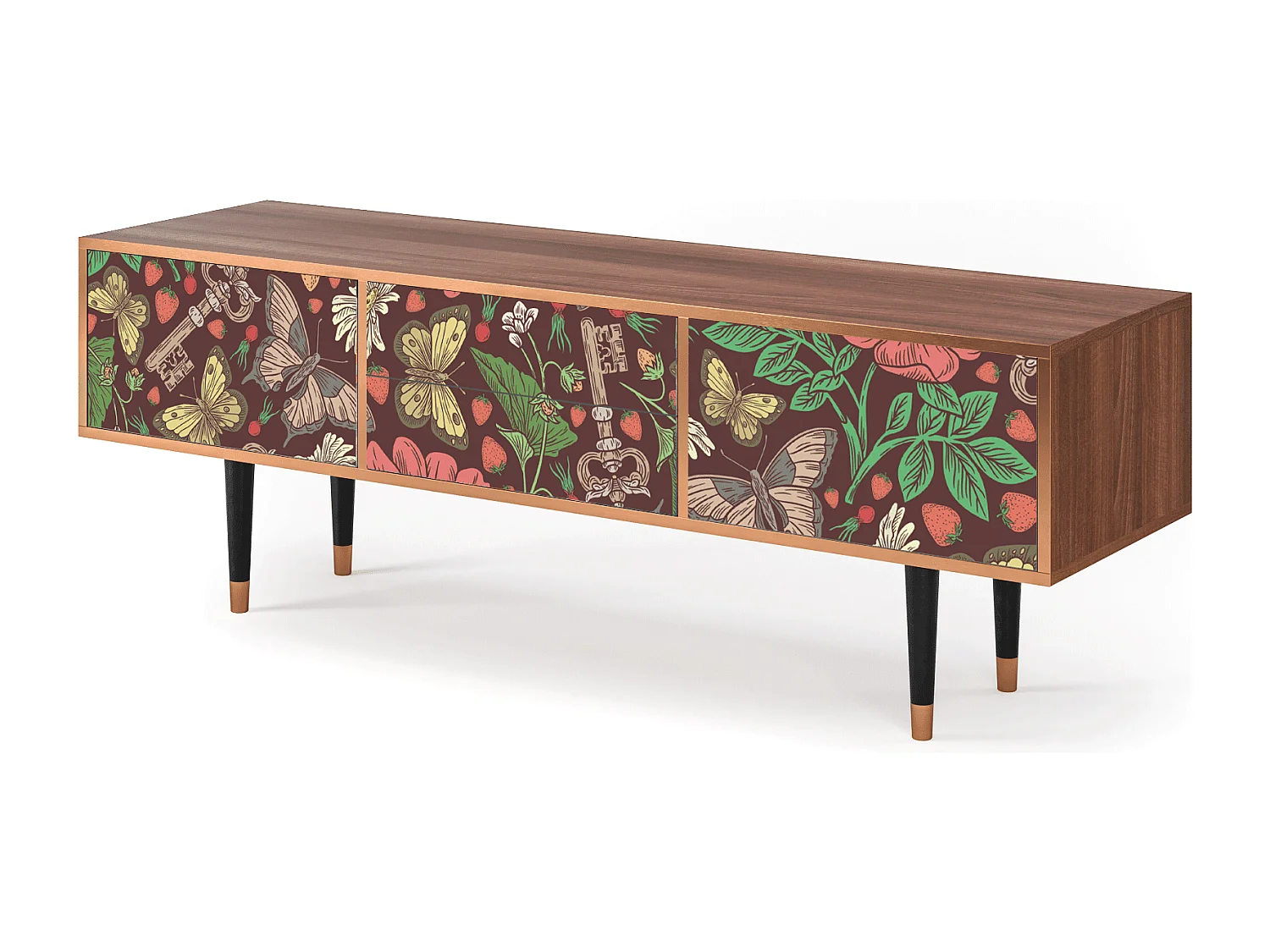 TV-Möbel - 170х59х48 cm - T4 - Alice in Wonderland, Walnuss