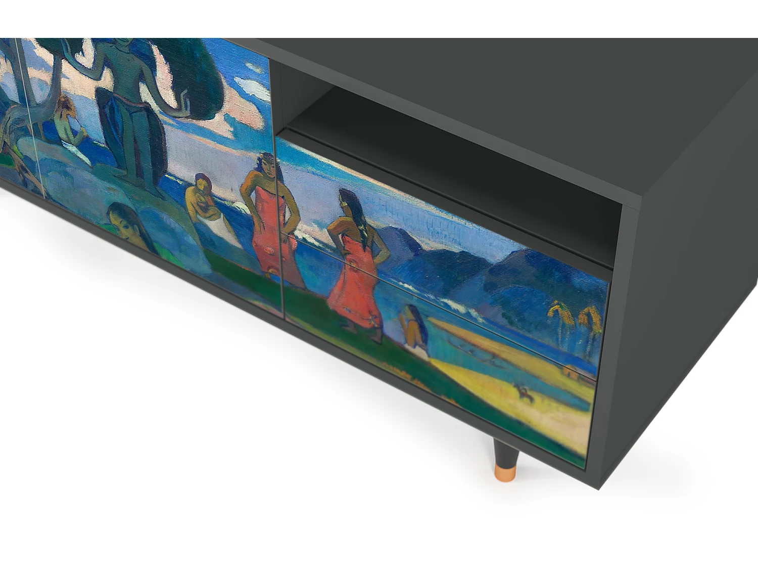 Meuble TV - 125х56х41 cm - T7 - Day of the God, Anthracite