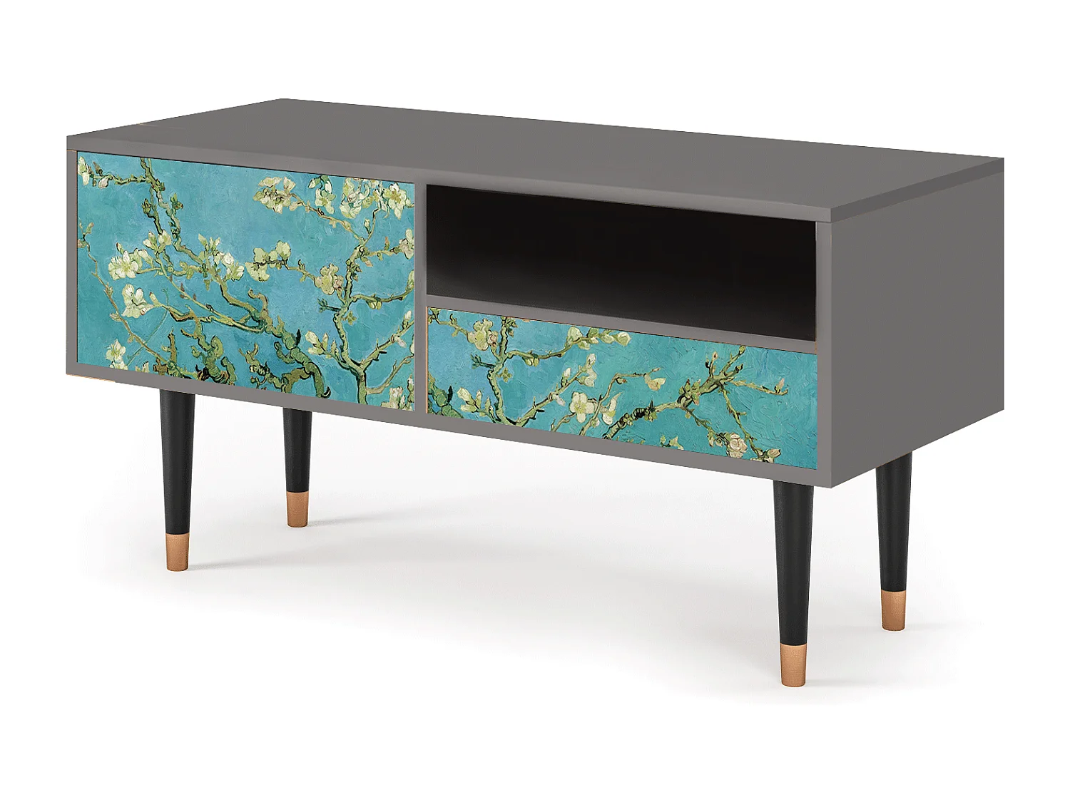 TV-meubel - 115х59х48 cm - T3 - Almond Blossom, Grijs