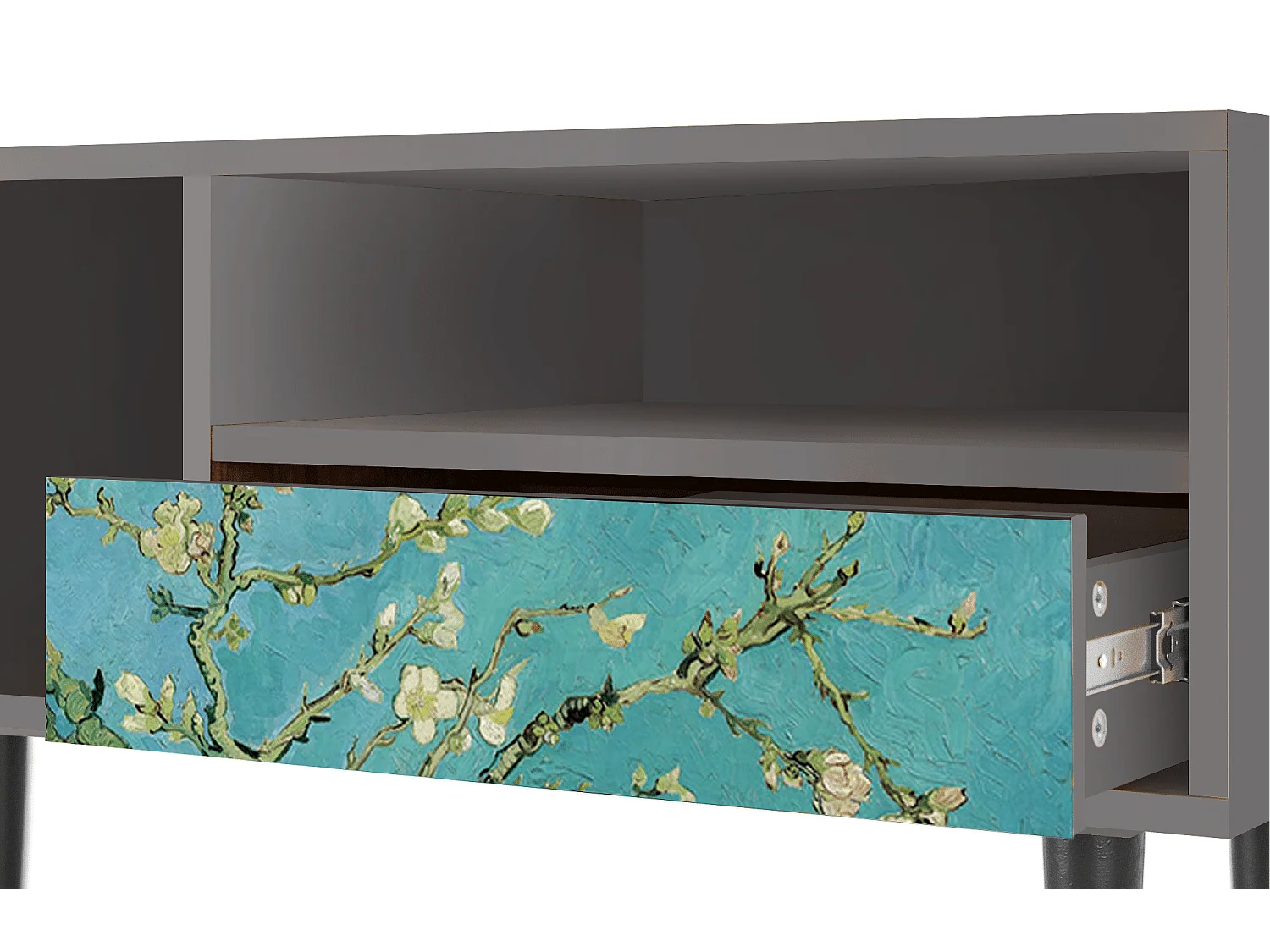 TV-meubel - 115х59х48 cm - T3 - Almond Blossom, Grijs