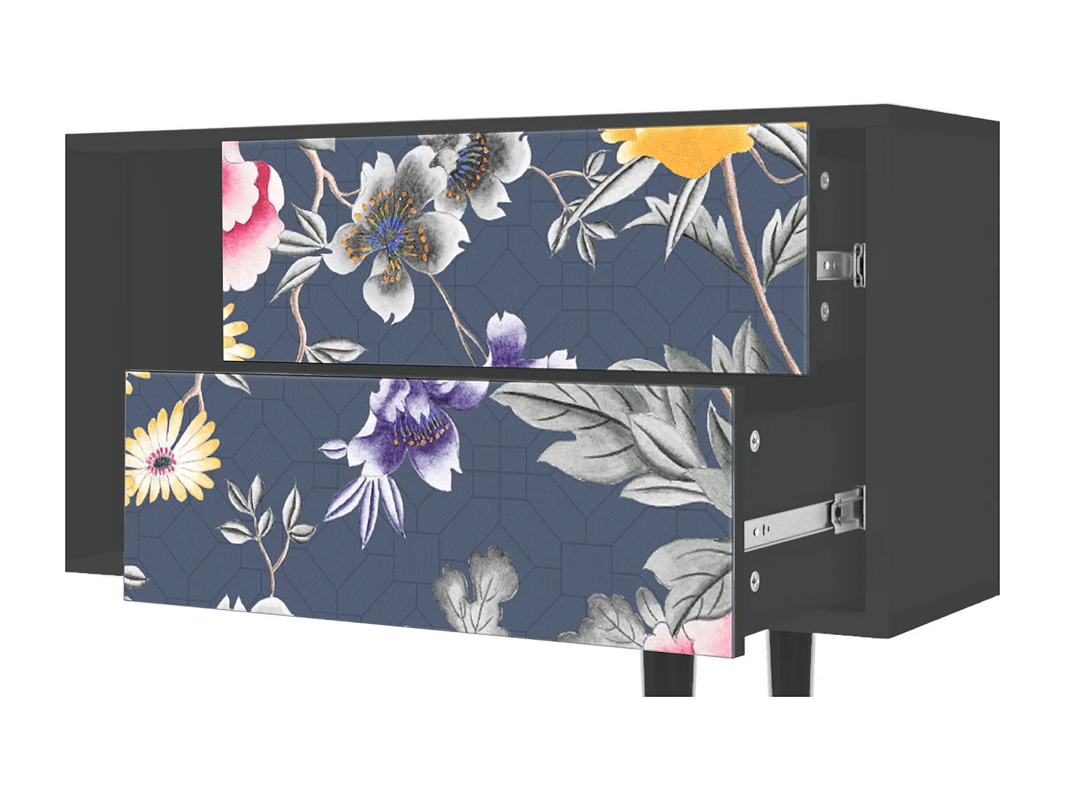 TV-Möbel - 170х69х48 cm - T1 - Dark Flower Bed, Anthrazit