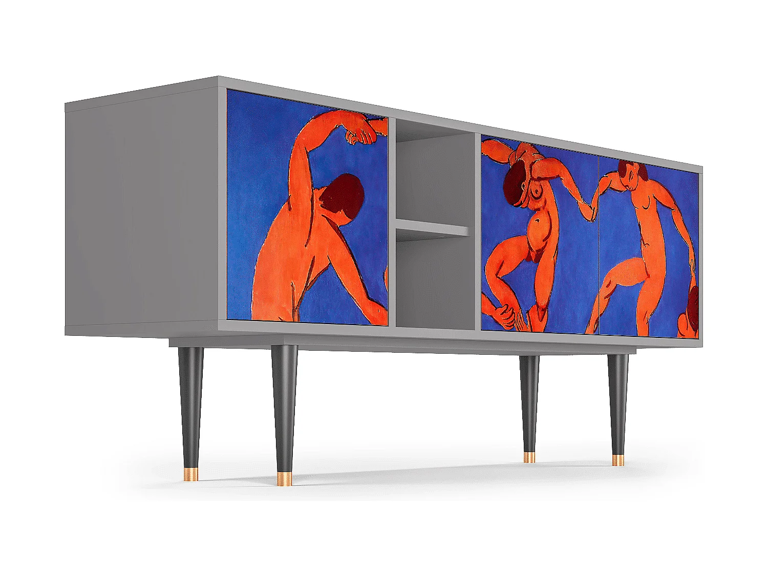 Mobile TV - 150х69х41 cm - T5 - The Dance by Matisse , Grigio