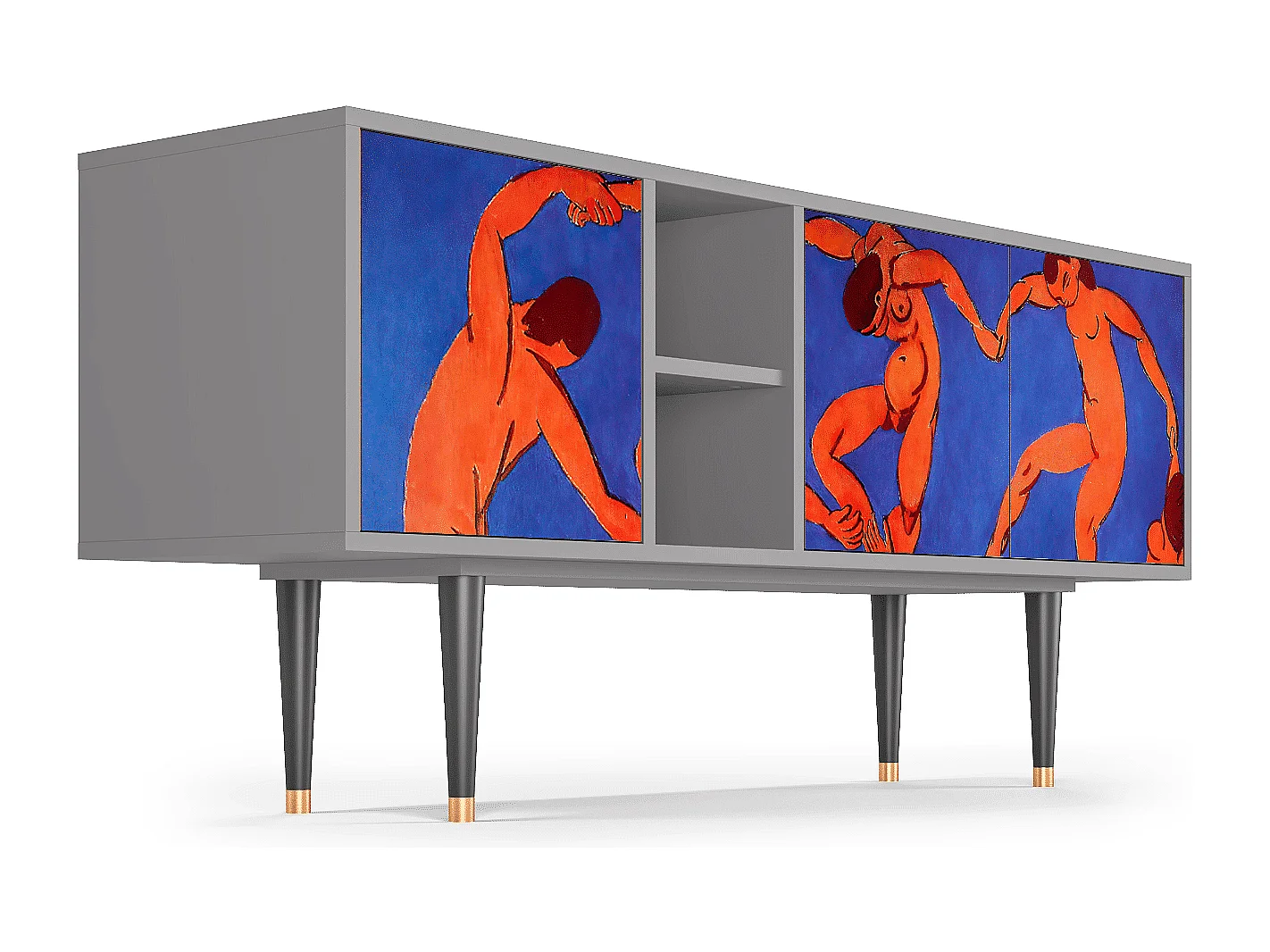 Mobile TV - 150х69х41 cm - T5 - The Dance by Matisse , Grigio
