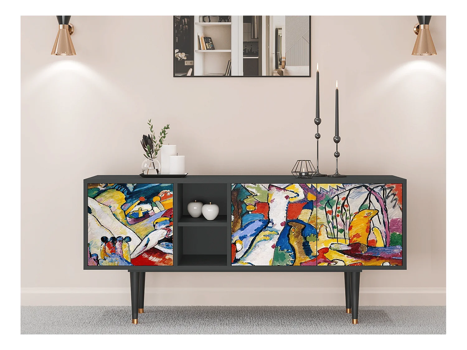TV-Möbel - 150х69х41 cm - T5 - Improvisation 26  , Anthrazit