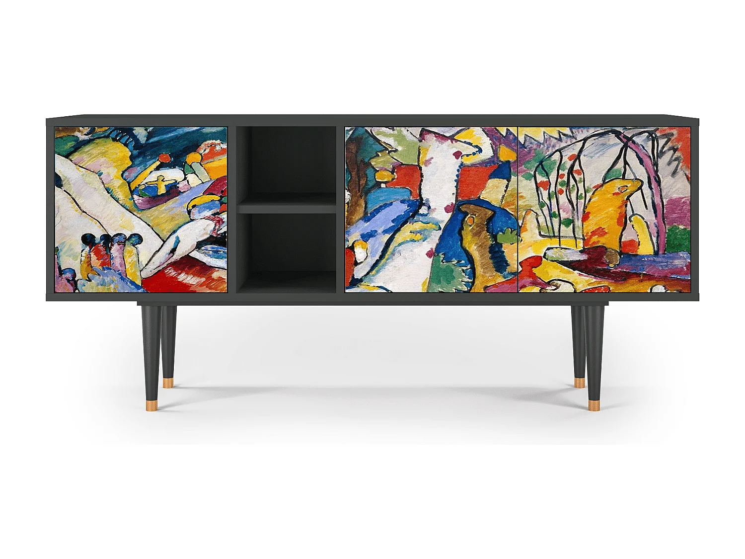Mueble de TV - 150х69х41 cm - T5 - Improvisation 26  , Antracita