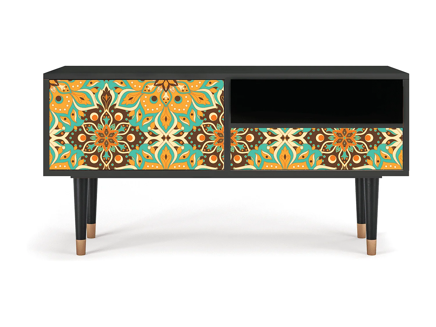 Meuble TV - 115х59х48 cm - T3 - Indian Spices, Anthracite