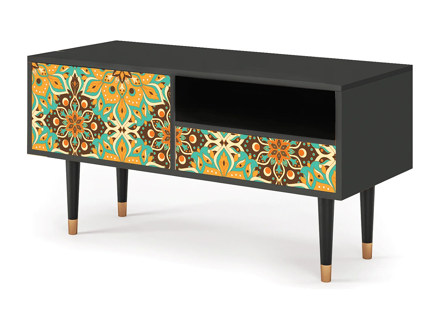 Meuble TV - 115х59х48 cm - T3 - Indian Spices, Anthracite