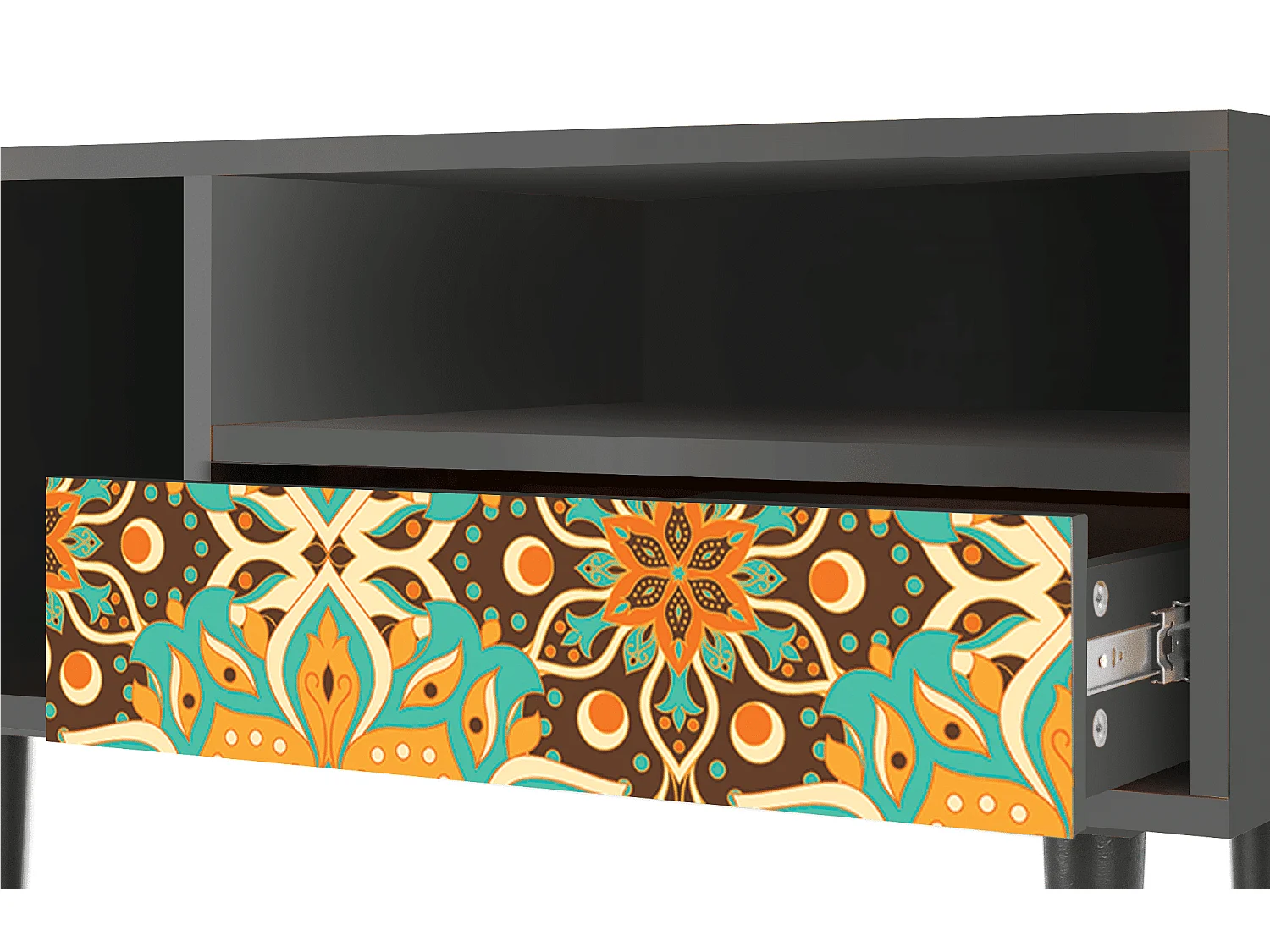 Meuble TV - 115х59х48 cm - T3 - Indian Spices, Anthracite