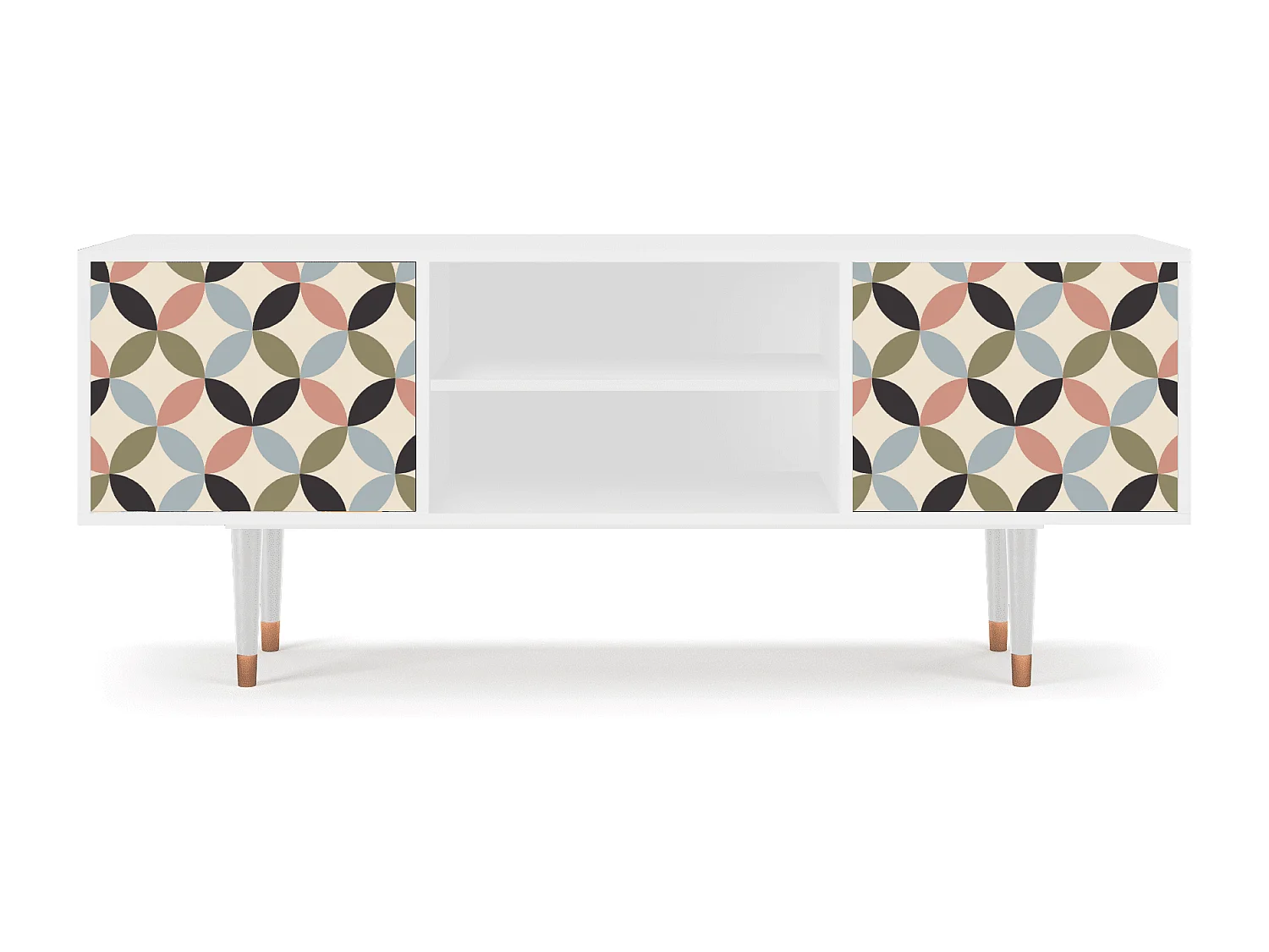 Mobile TV - 170х69х48 cm - T2 - Butterfly Effect, Bianco