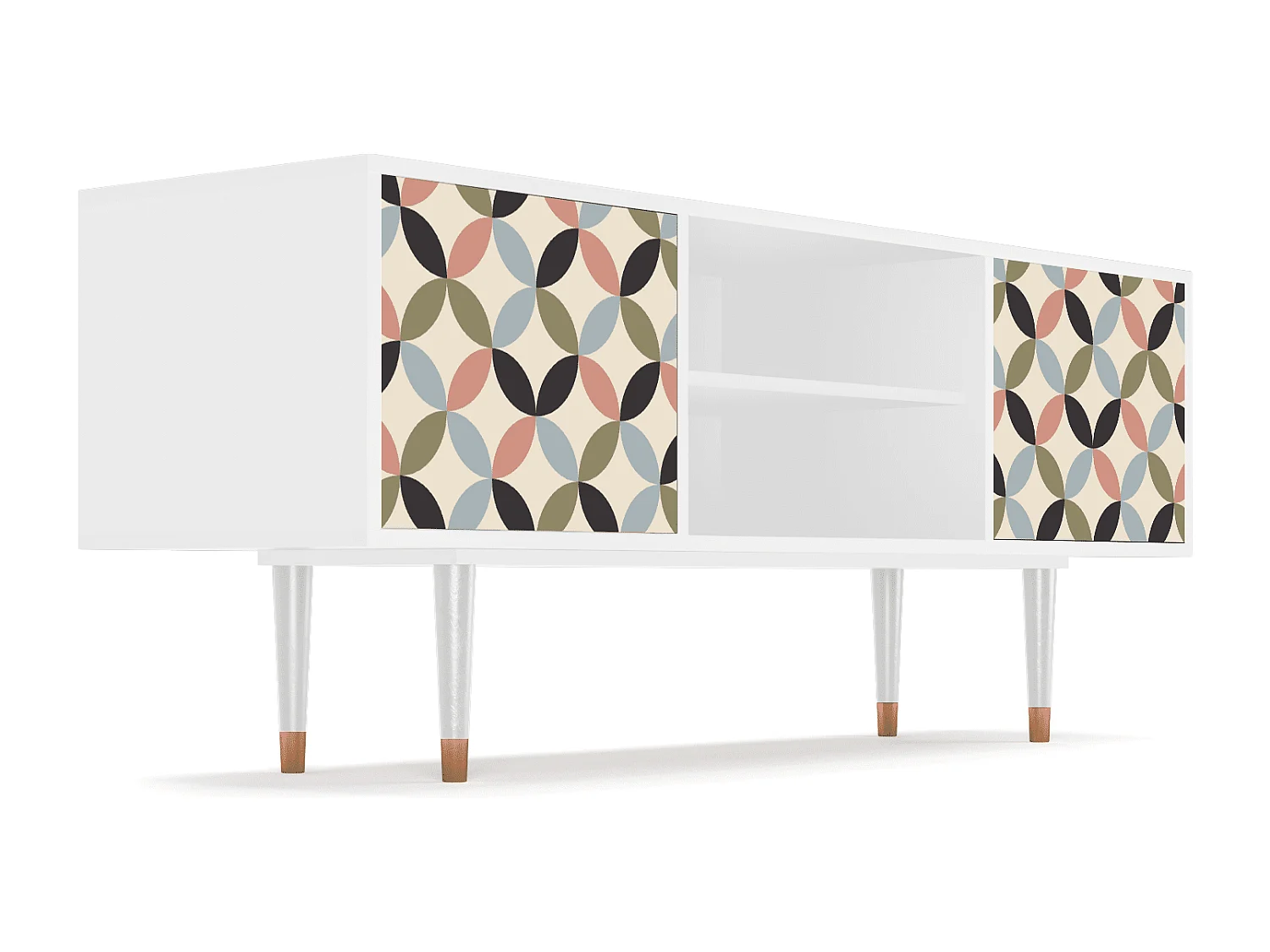 Mobile TV - 170х69х48 cm - T2 - Butterfly Effect, Bianco