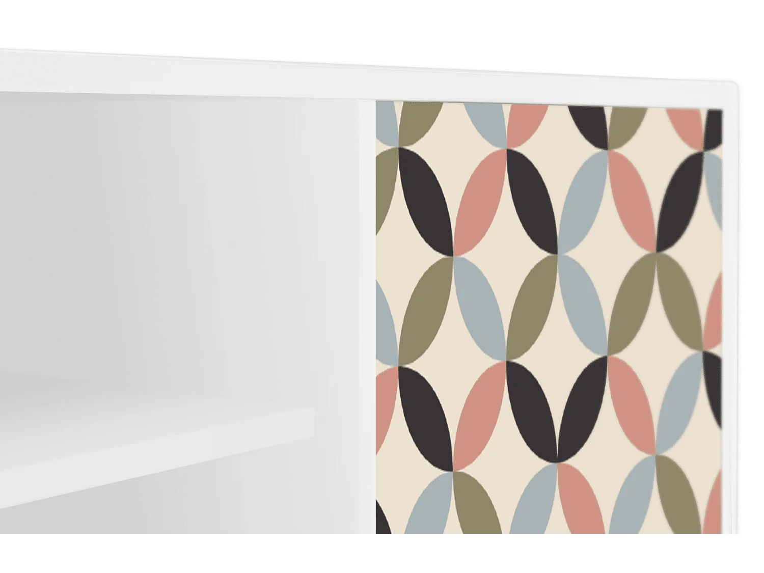 Mobile TV - 170х69х48 cm - T2 - Butterfly Effect, Bianco