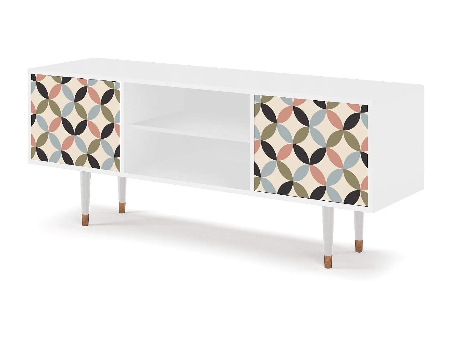 Mobile TV - 170х69х48 cm - T2 - Butterfly Effect, Bianco