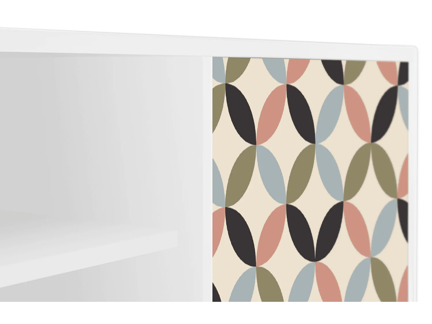 Mobile TV - 170х69х48 cm - T2 - Butterfly Effect, Bianco