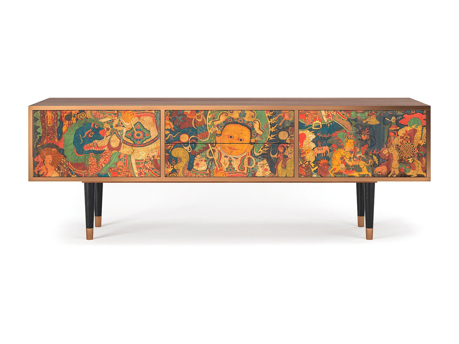 Meuble TV - 170х59х48 cm - T4 - God by Vaisravana , Noyer