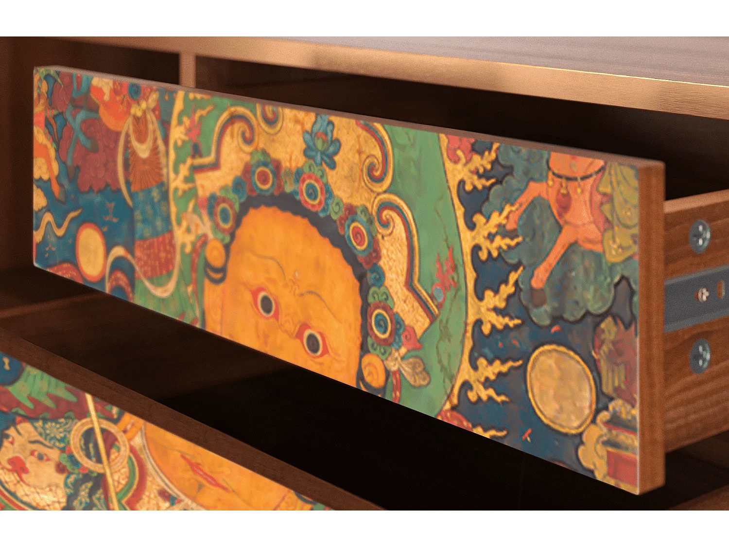 Meuble TV - 170х59х48 cm - T4 - God by Vaisravana , Noyer