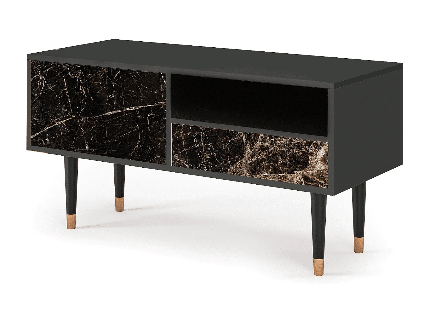 Meuble TV - 115х59х48 cm - T3 - Night Abyss, Anthracite