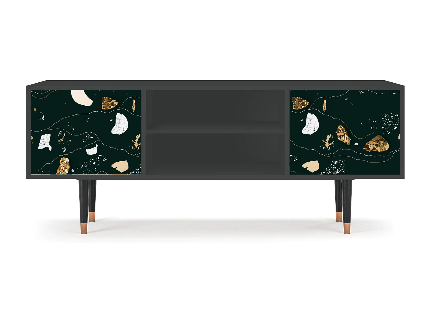 Meuble TV - 170х69х48 cm - T2 - Space Rocks, Anthracite