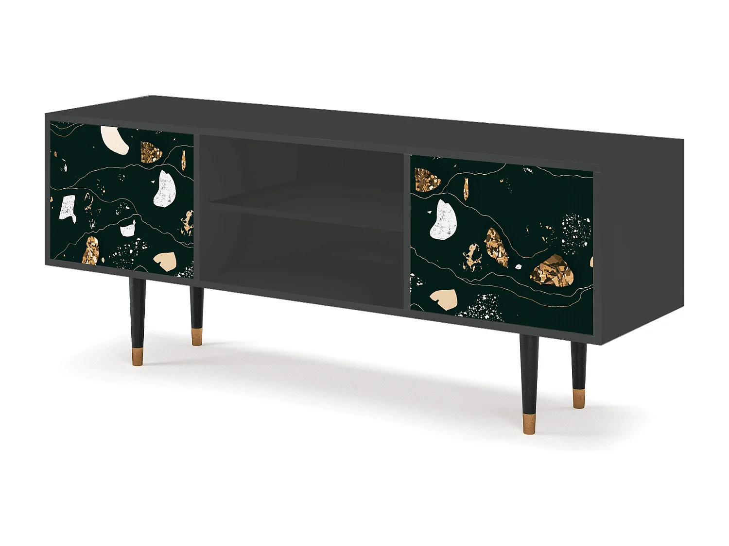 Meuble TV - 170х69х48 cm - T2 - Space Rocks, Anthracite