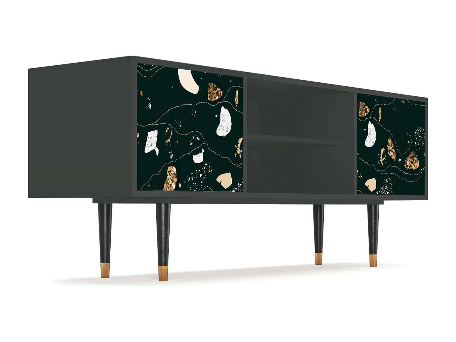 Meuble TV - 170х69х48 cm - T2 - Space Rocks, Anthracite