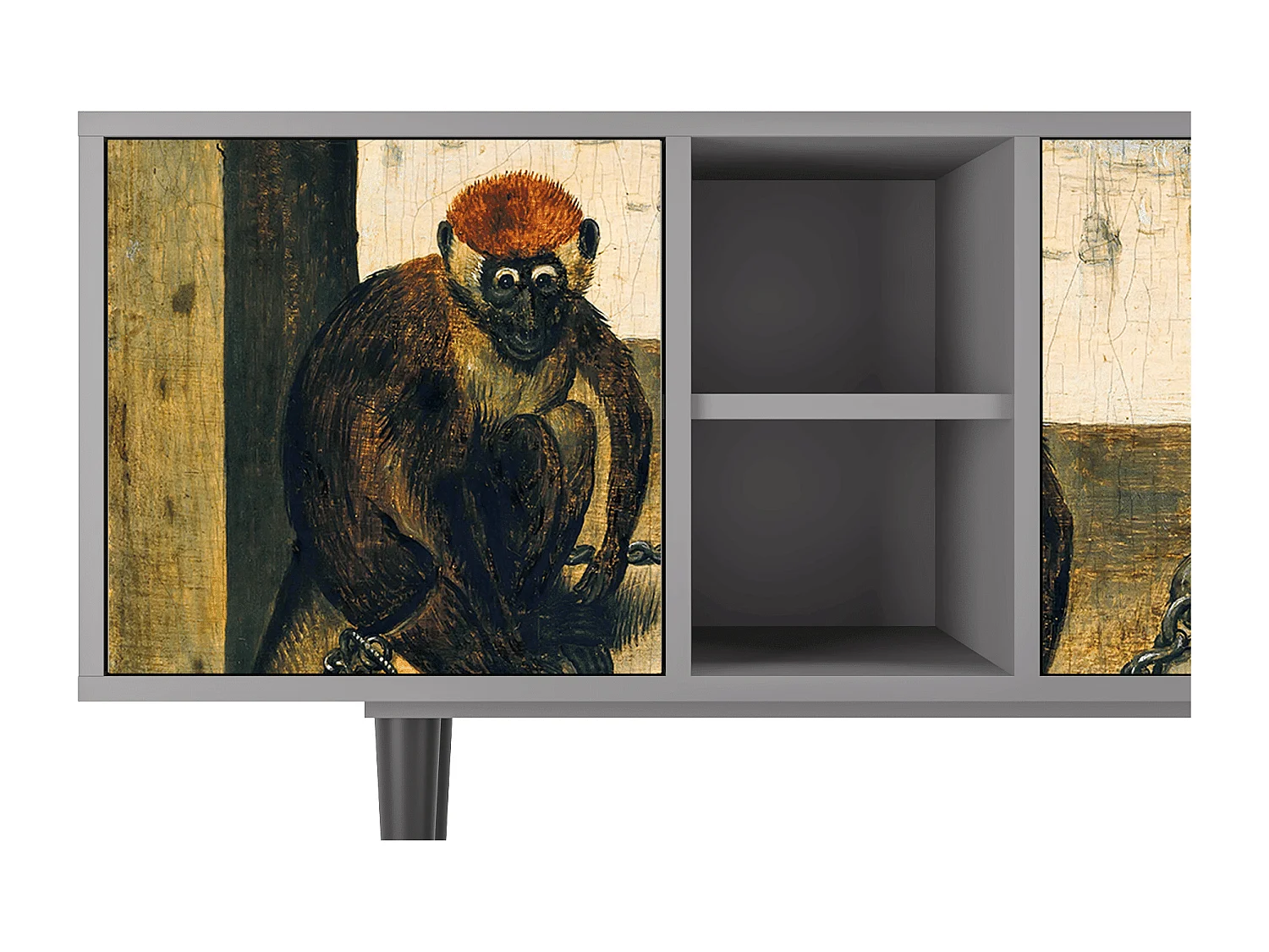 Meuble TV - 150х69х41 cm - T5 - Two Monkeys, Gris