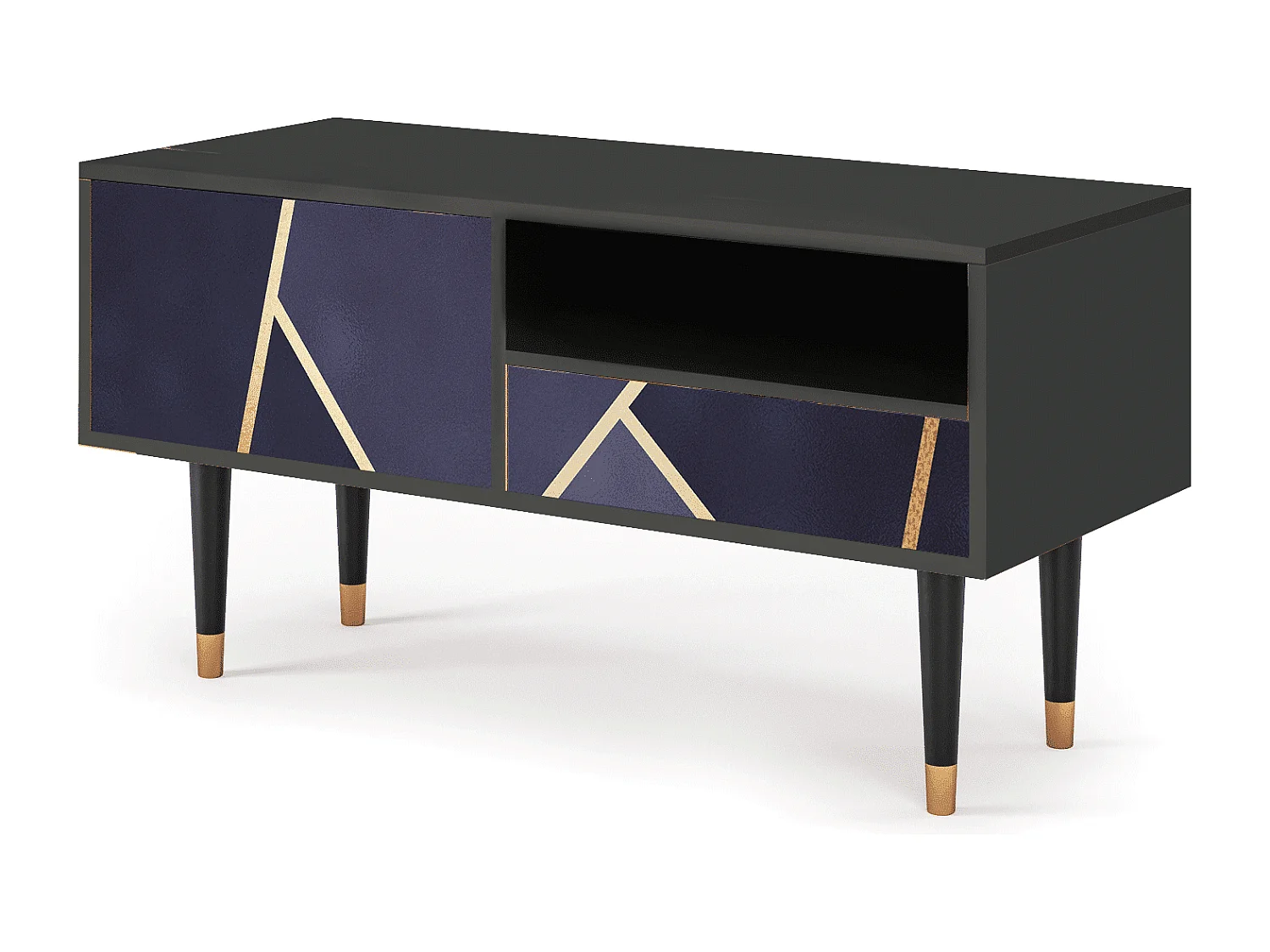 TV-Möbel - 115х59х48 cm - T3 - The Amethyst, Anthrazit