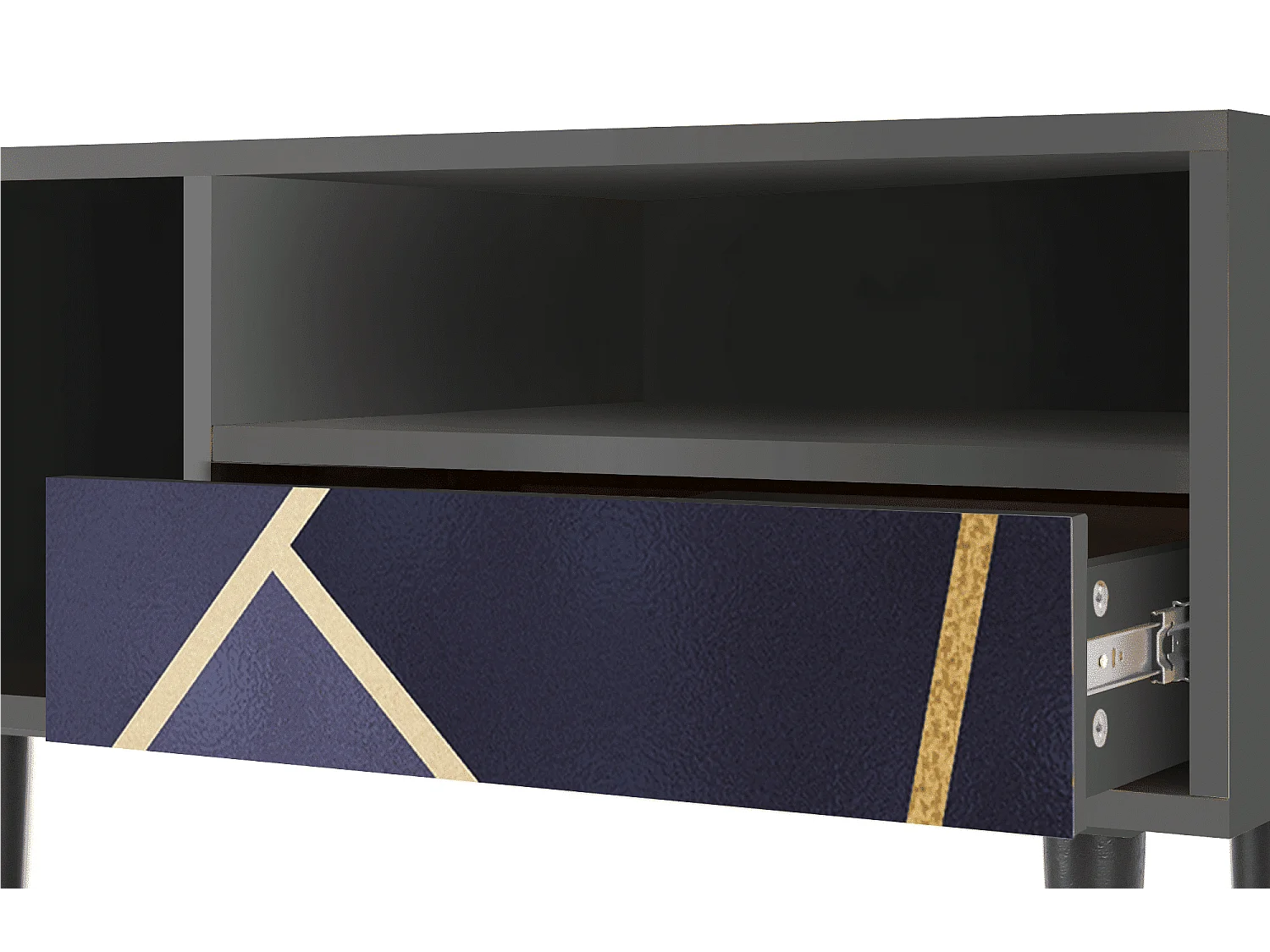 TV-Möbel - 115х59х48 cm - T3 - The Amethyst, Anthrazit