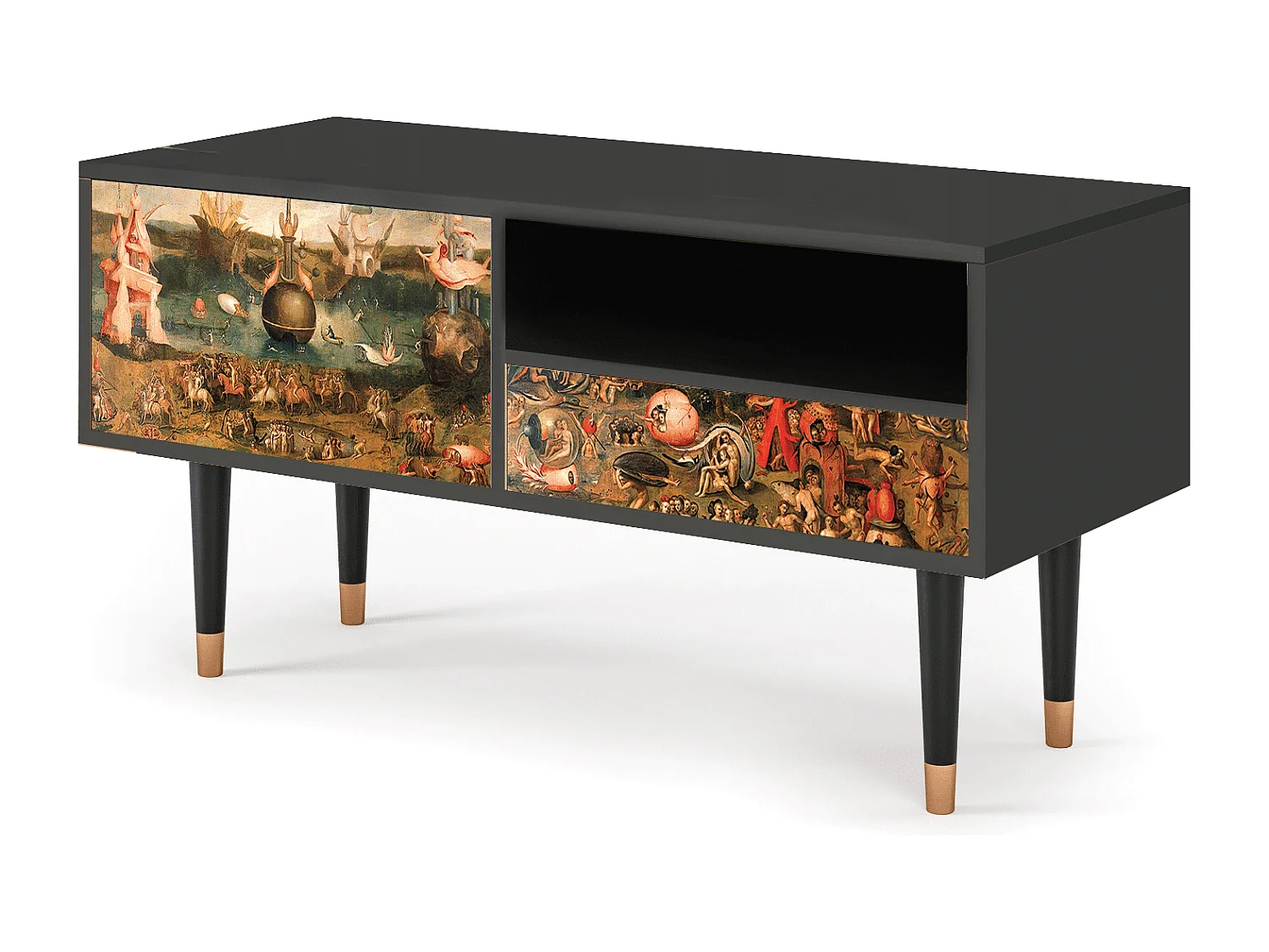 TV-Möbel - 115х59х48 cm - T3 - Garden of Delights , Anthrazit