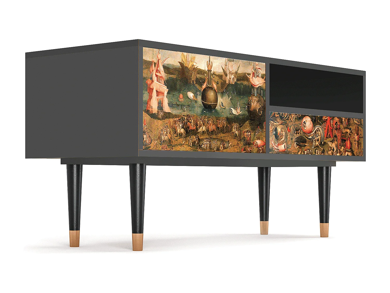 TV-Möbel - 115х59х48 cm - T3 - Garden of Delights , Anthrazit