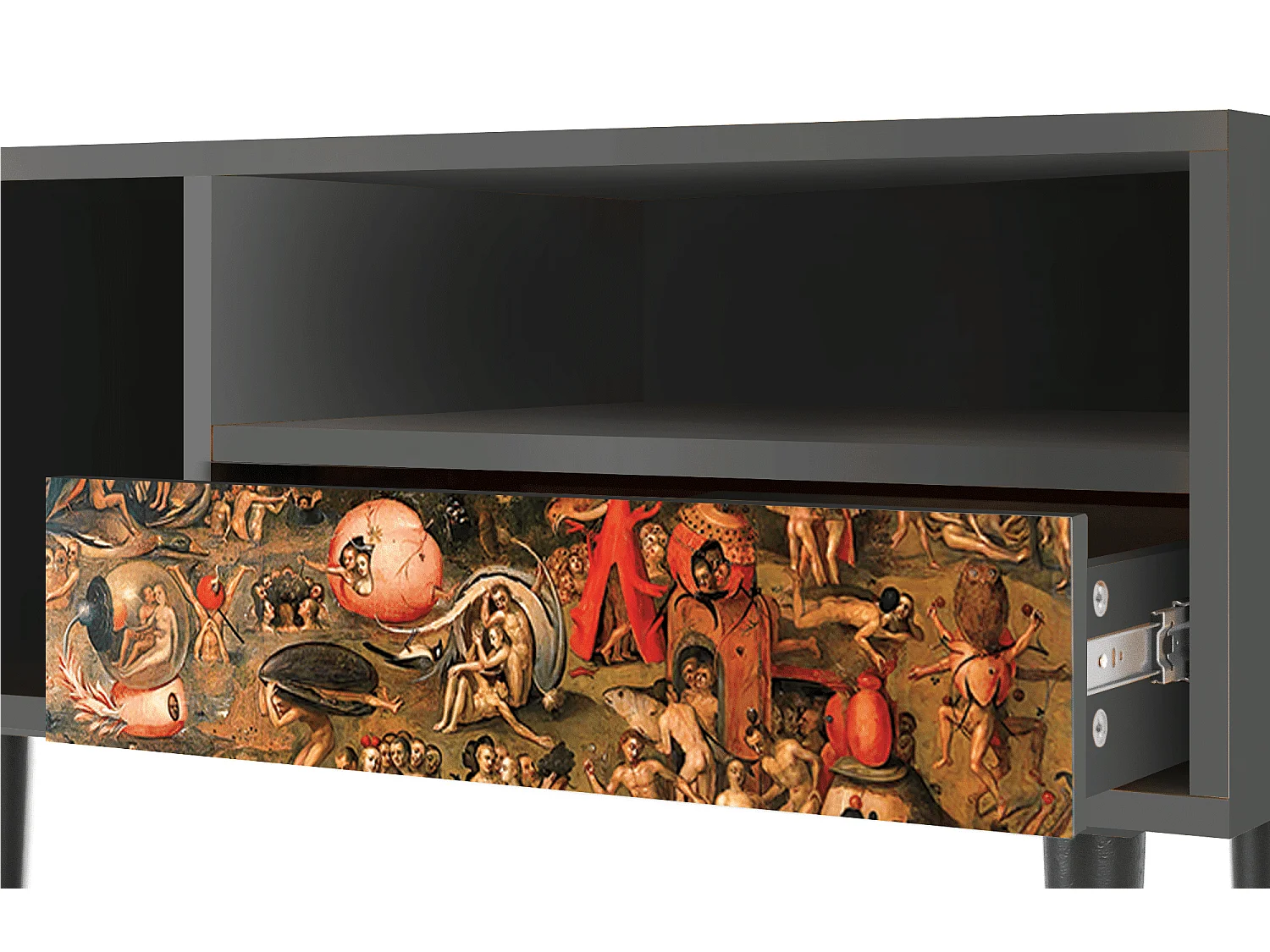 TV-Möbel - 115х59х48 cm - T3 - Garden of Delights , Anthrazit