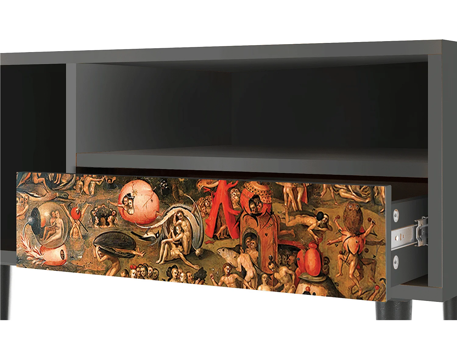 TV-Möbel - 115х59х48 cm - T3 - Garden of Delights , Anthrazit