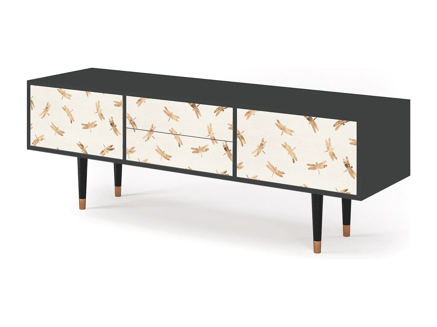 Meuble TV - 170х59х48 cm - T4 - Nude Dragonflies, Anthracite