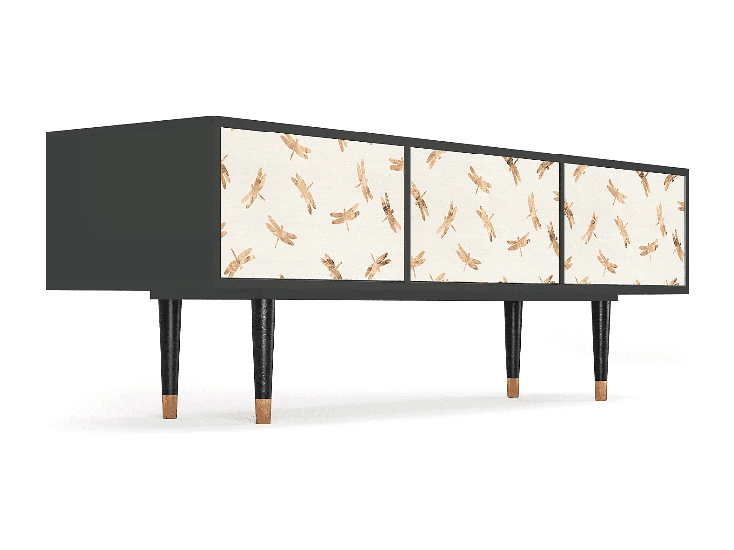 Meuble TV - 170х59х48 cm - T4 - Nude Dragonflies, Anthracite