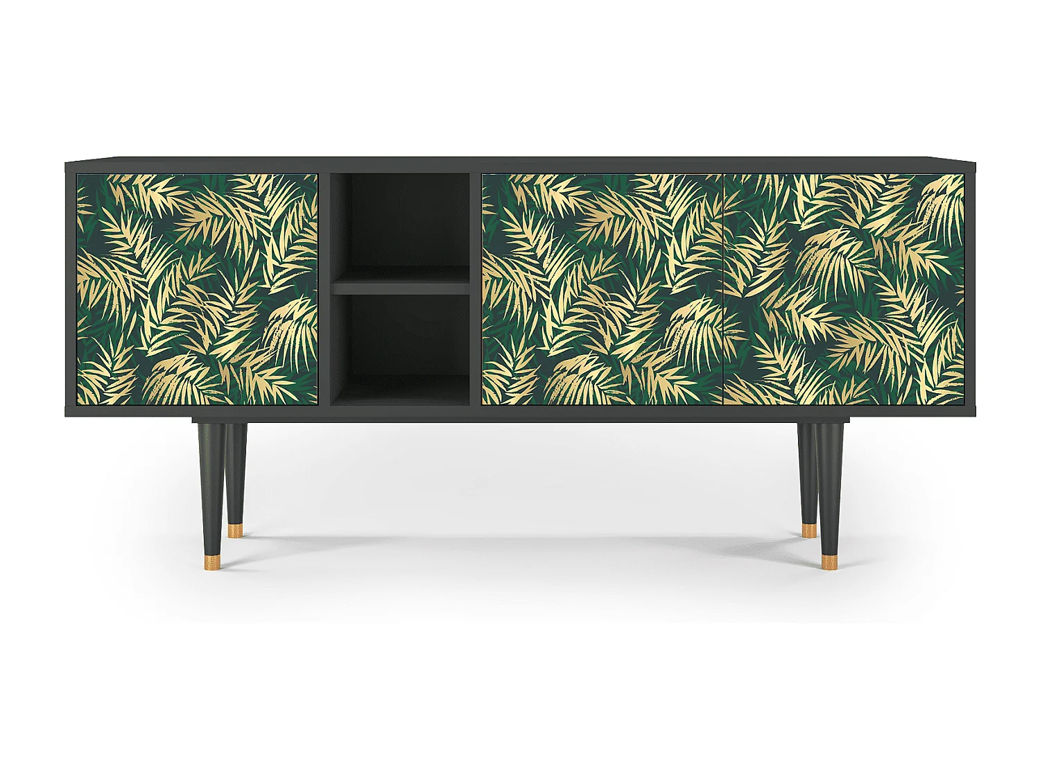 Mobile TV - 150х69х41 cm - T5 - Sunny Palm Tree, Antracite