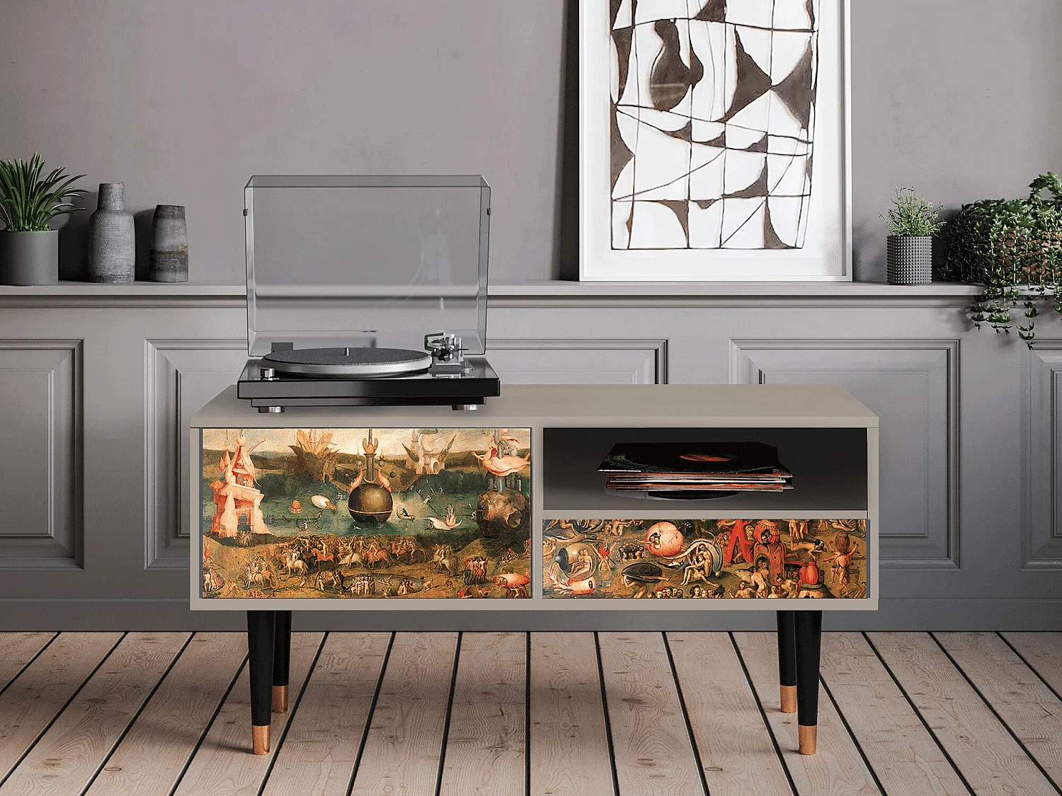 TV-Möbel - 115х59х48 cm - T3 - Garden of Delights , Sand