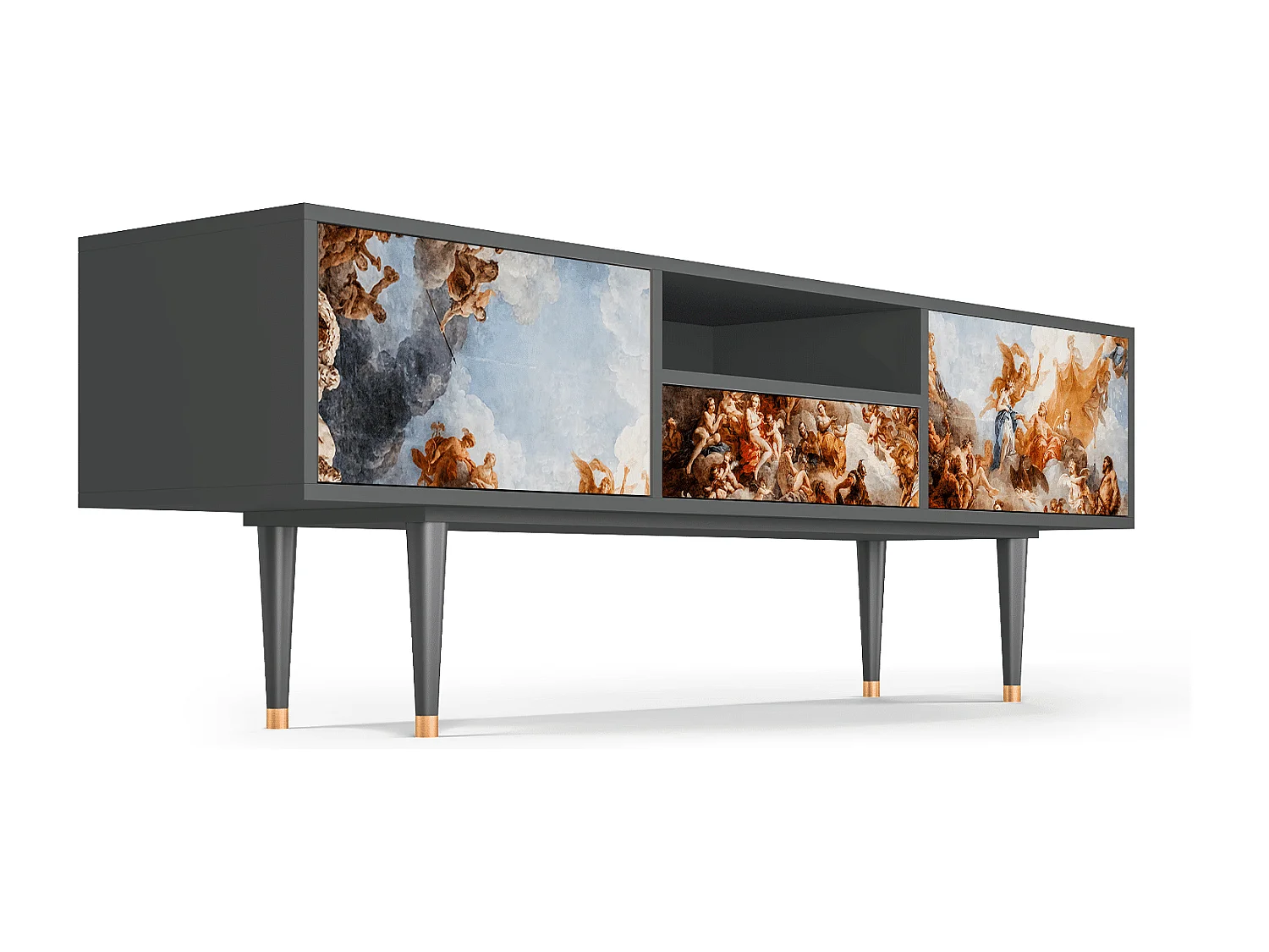 TV-meubel - 170х59х41 cm - T6 - Versailles, Antraciet