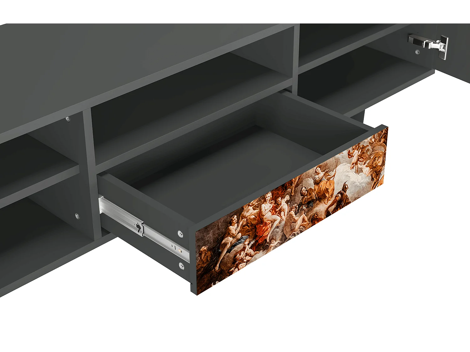 TV-meubel - 170х59х41 cm - T6 - Versailles, Antraciet