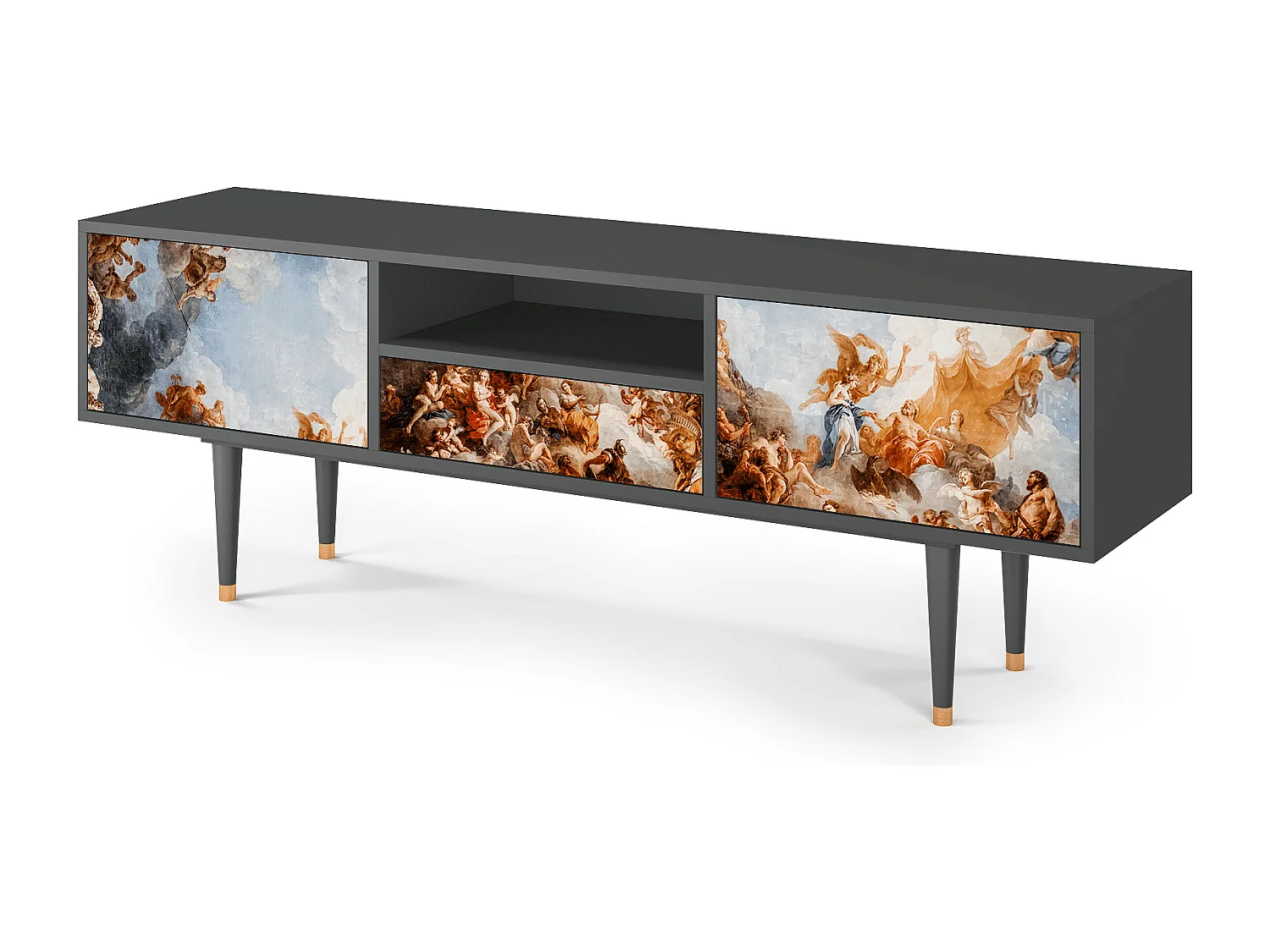 Meuble TV - 170х59х41 cm - T6 - Versailles, Anthracite