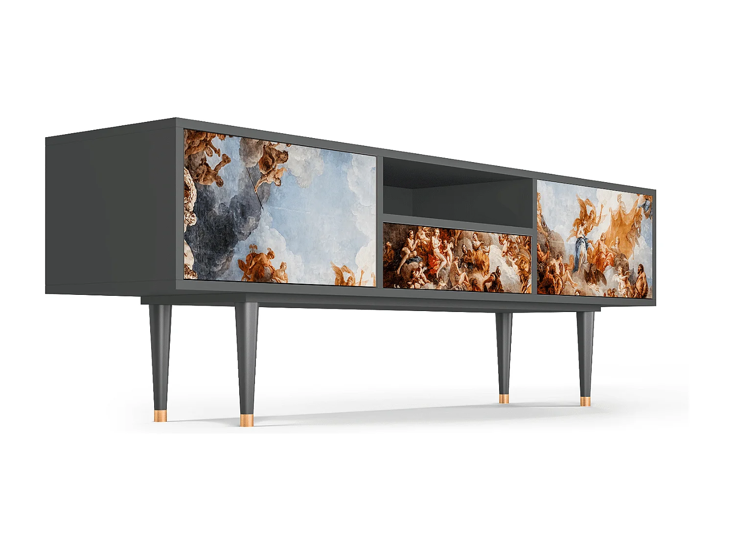 Meuble TV - 170х59х41 cm - T6 - Versailles, Anthracite