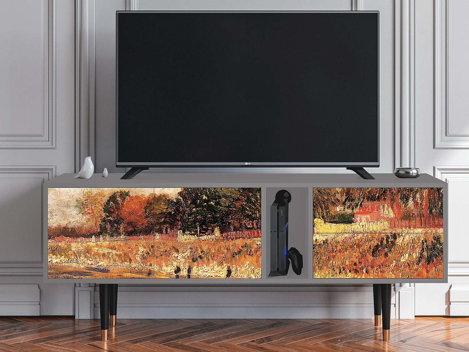 TV-meubel - 170х69х48 cm - T1 - The Banks, Grijs
