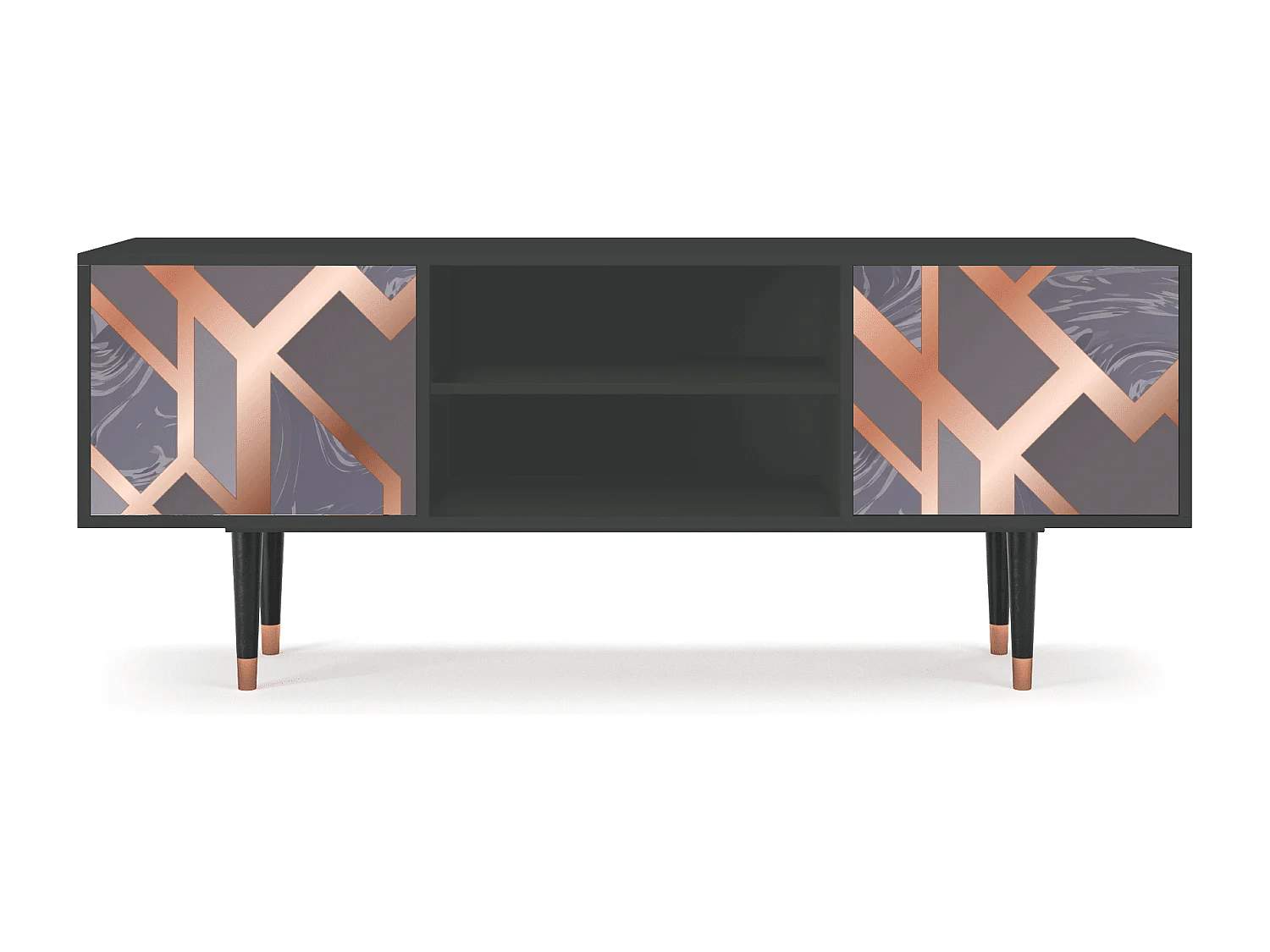 Meuble TV - 170х69х48 cm - T2 - Taupe Anatomy, Anthracite