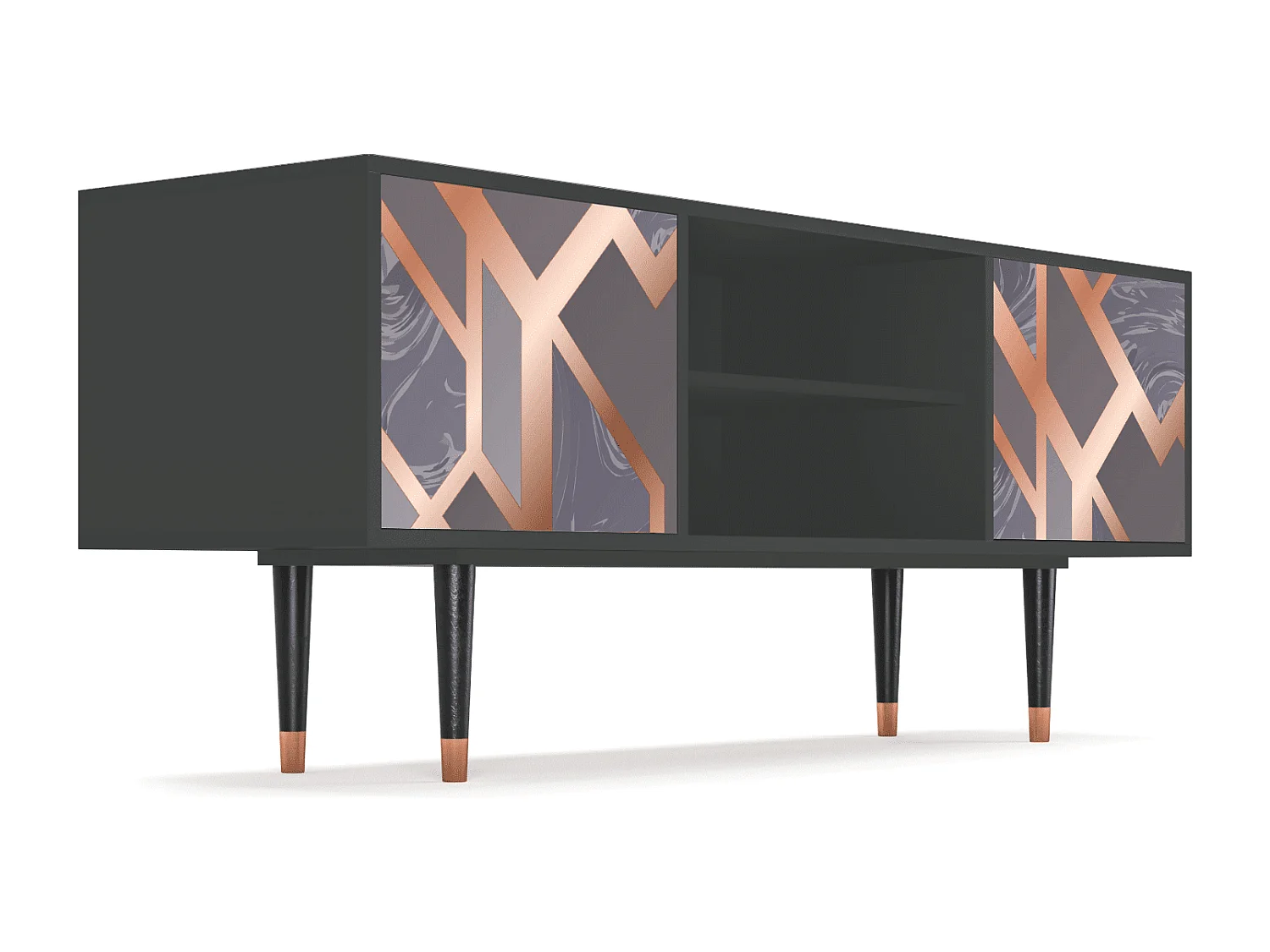 Meuble TV - 170х69х48 cm - T2 - Taupe Anatomy, Anthracite