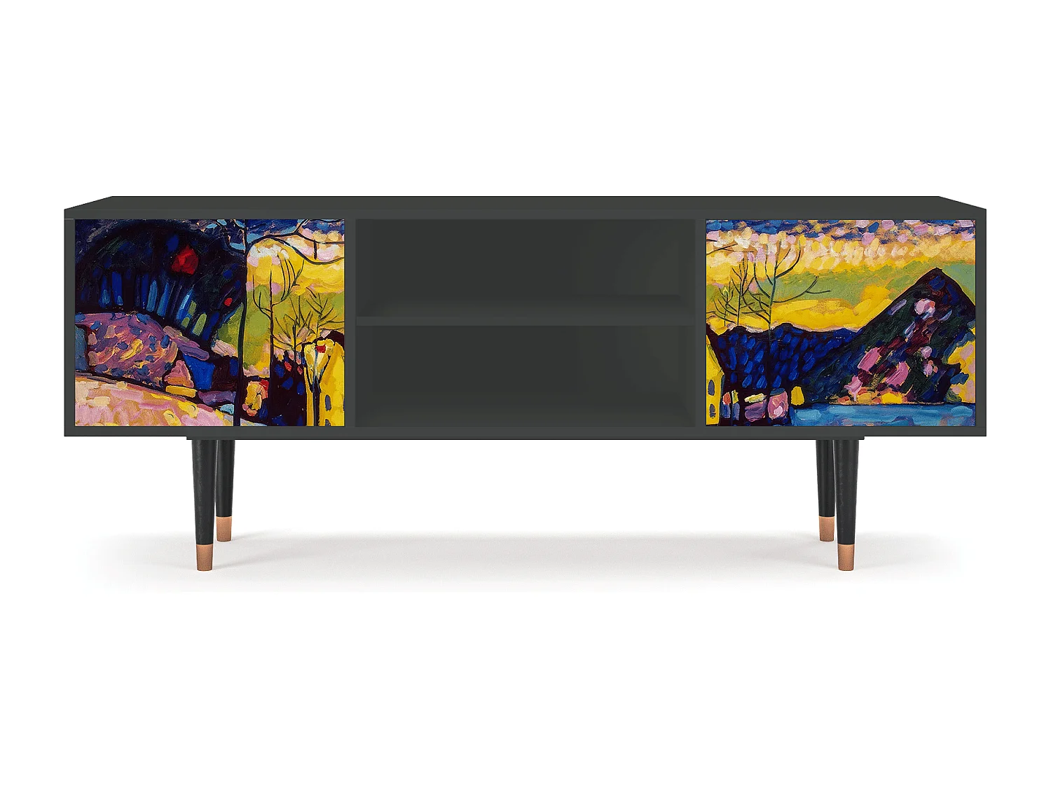 TV-Möbel - 170х69х48 cm - T2 - Winter Landscape, Anthrazit