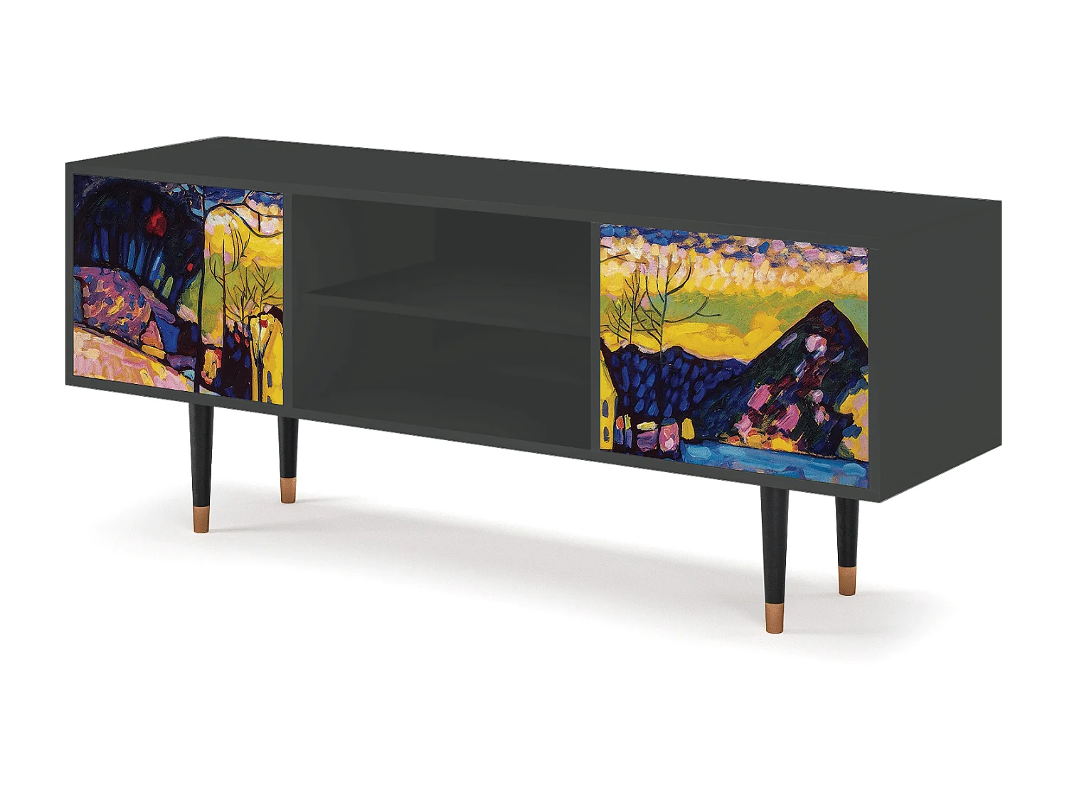 TV-Möbel - 170х69х48 cm - T2 - Winter Landscape, Anthrazit