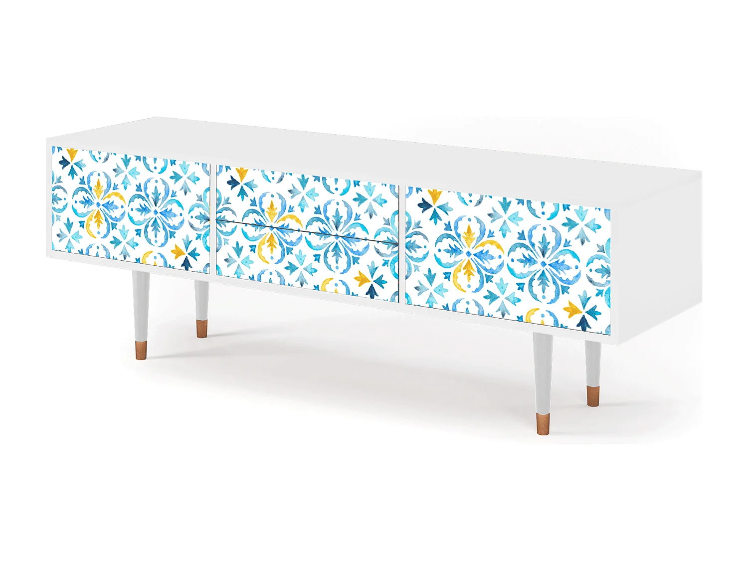 Szafka RTV - 170х59х48 cm - T4 - Lisbon Flover, Biały